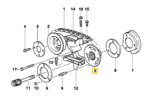 BMW Timing Chain Sprocket (Upper Chain) 11361738470